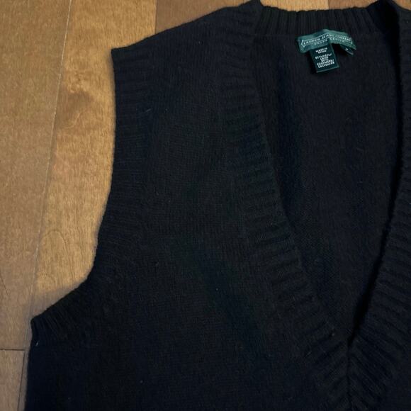 Lauren Ralph Lauren Cashmere & wool black dress size Large - Picture 14 of 14